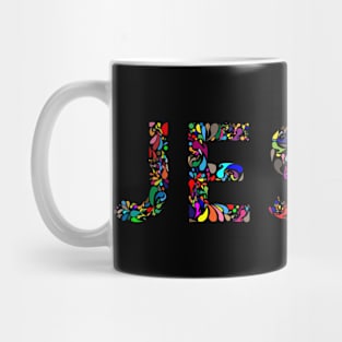 Jesus 1 - Colourful prismatic design Mug